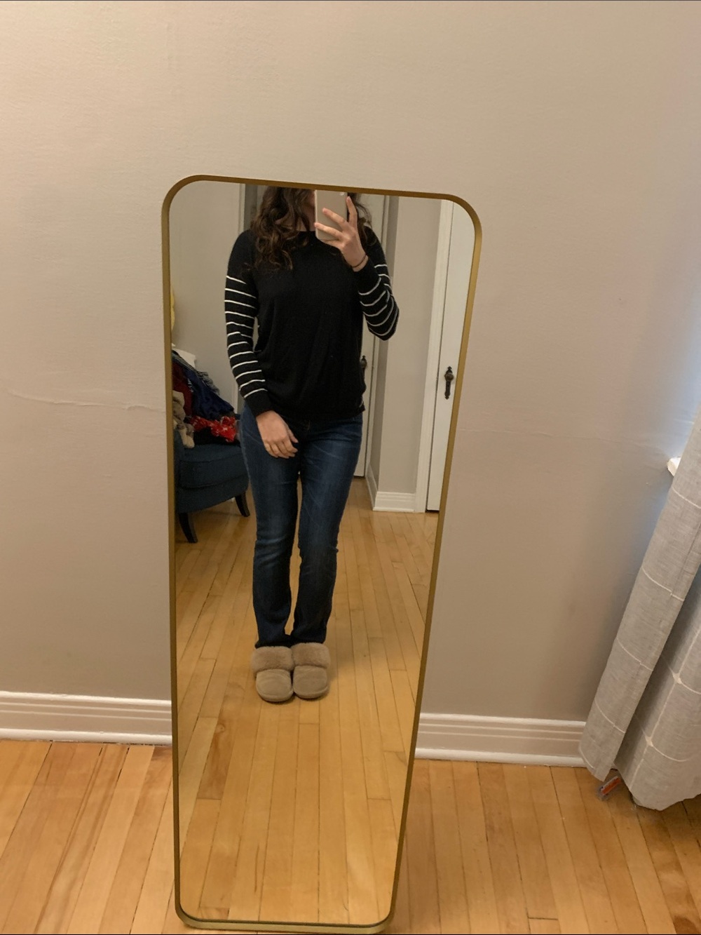 MC by Modea Black and White Striped Sweater